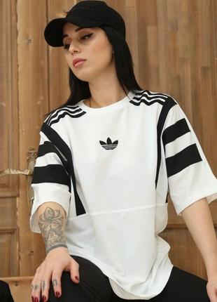 Футболка adidas white/black5 фото