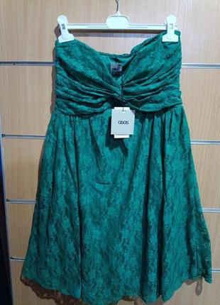 Asos,гипюровое платье декольте