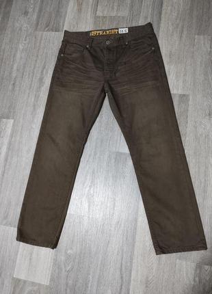 Чоловічі джинси/next/штани/штани/ чоловічий одяг/коричневі джинси хакі/2 фото