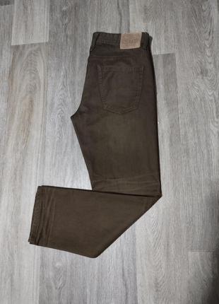 Мужские джинсы / next / штаны / брюки / мужская одежда / коричневые джинсы хаки /