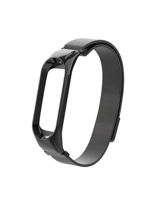 Ремешок для фитнес браслета xiaomi mi band 5 и 6 миланская петля черный