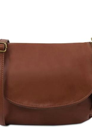 Женская кожаная сумка на плечо tuscany leather bag tl141223 (cinnamon)1 фото