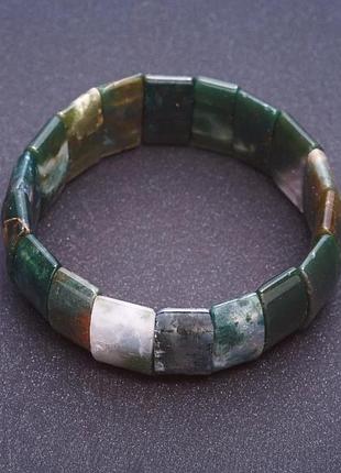 Браслет моховый агат