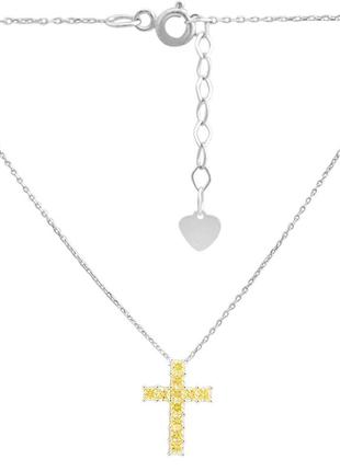 Серебряное колье ogosilver с фианитами, вес изделия 4,28 гр (60001944) 4204500 размер