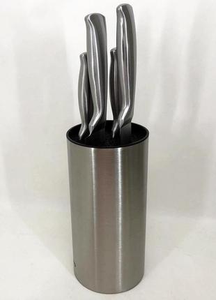 Универсальный кухонный ножевой набор magio mg-1093 5 шт, набор ножей для кухни, кухонные ножи10 фото
