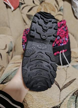 Дитячі чоботи athletech для дівчинки нові зимові9 фото