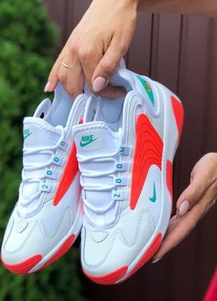 Nike zoom 2k 🆕 женские кроссовки найк зум 🆕 оранжевый/белый