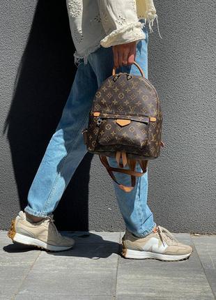 Рюкзак в стиле louis vuitton средний шоколадный коричневого цвета вместительный2 фото