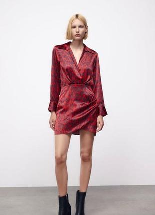 Сукня на запах zara2 фото