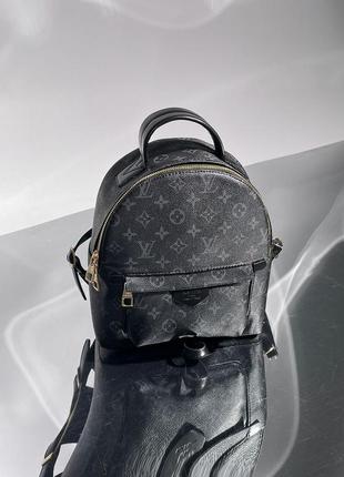 Рюкзак в стилі  louis vuitton середній чорний голубий4 фото