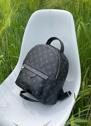 Рюкзак в стилі  louis vuitton середній чорний голубий1 фото