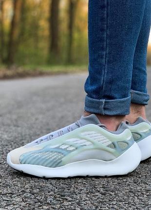 Adidas yeezy boost 700 v3 чоловічі кросівки адідас ізі 700 🆕 білий/зелений