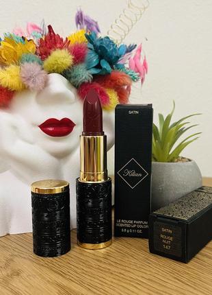 Оригінал сатинова помада kilian satin lipstick оригинал сатиновая помада 147 rouge nuit