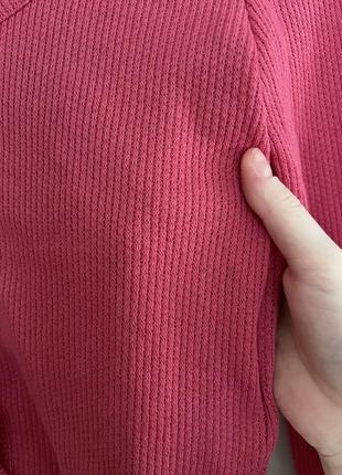 Кофта накидка рожева топ з рукавами на ґудзиках h&m7 фото