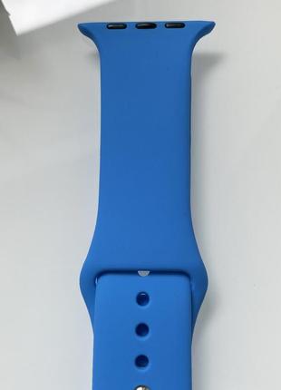 Силіконовий ремінець для розумного годинника smart watch 42/44 (синій)