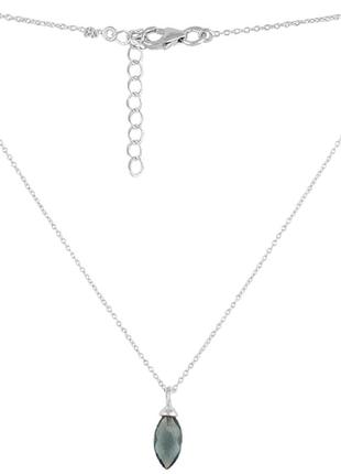 Срібне кольє ogosilver з топазом лондон блю 1.353ct, вага виробу 2,13 г (2126447) 450500 розмір