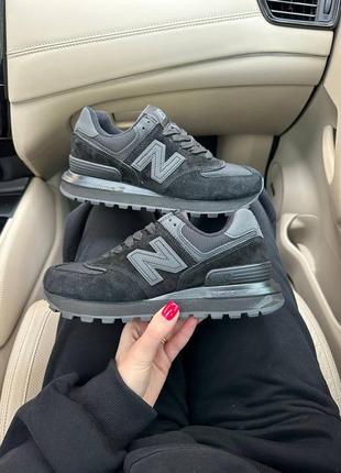 Женские кроссовки new balance 574 legacy black