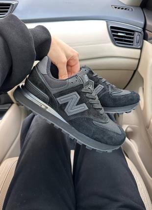 Женские кроссовки new balance 574 legacy black7 фото