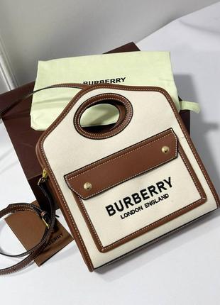 Женская сумка в стиле burberry