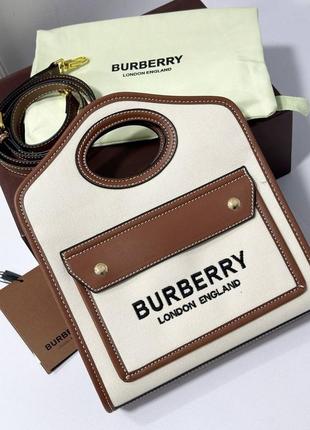 Женская сумка в стиле burberry5 фото
