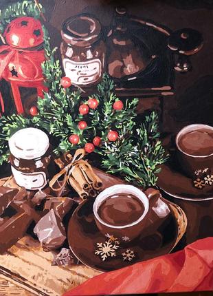 Гарячий шоколад - готова картина - 40х501 фото