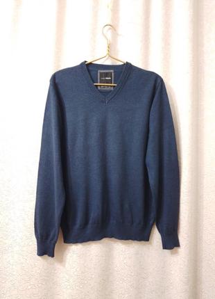 Брендовый шерстяной свитер джемпер пуловер большого размера шерсть мериносовая9 фото