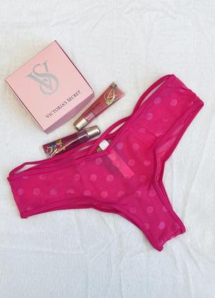 Трусики чики сеточкой victoria’s secret новая коллекция pink оригинал белье виктория сикрет писк