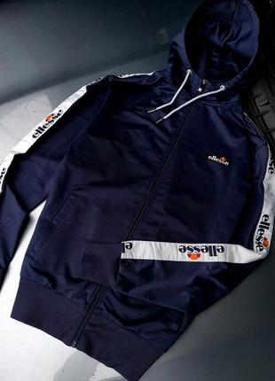 Олимпийка ellesse с лампасами, зипка, big logo