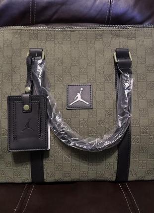 Сумка jordan monogram olive duffle bag, оригінал, ma0759-ef96 фото