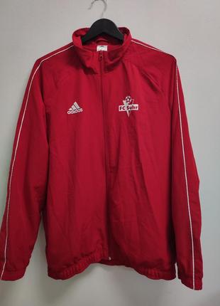 Куртка ветровка кофта мужская спортивная красная adidas, размер xl - 2xl4 фото