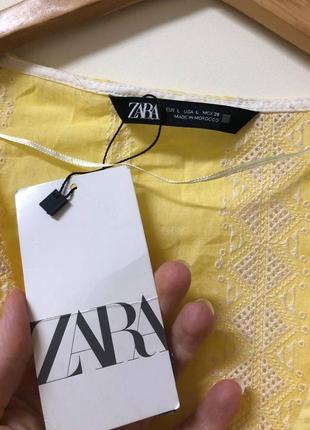 Топ вільний на запах зара zara блузка на запах коротка укорочена вільна блузка7 фото