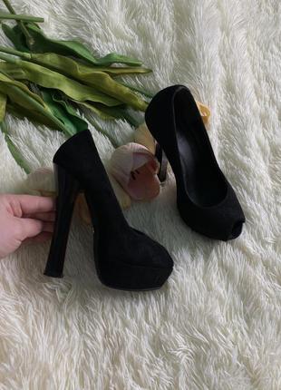 Босоножки 33 размер босоножки черные туфли с открытым носком3 фото