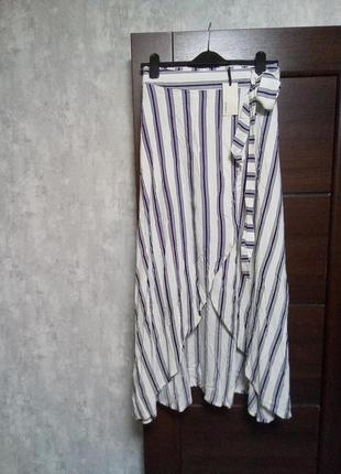 Брендовая новая красивая хлопковая юбка р.10-12.