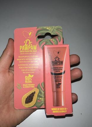 Dr. pawpaw персиковая майка &lt;unk&gt; бальзам для губ (lip balm)