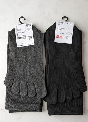 Шкарпетки з пальцями uniqlo 25-27см 27-29см