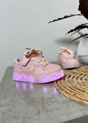 Кроссовки с подсветкой для девочки led2 фото