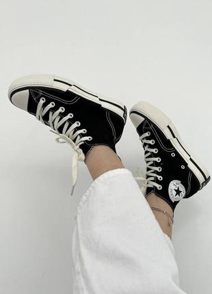 Converse chuck taylor vintage 70 plus hi blackwhite4 фото