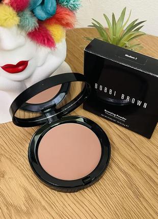 Оригинальный бронзер для лица bobbi brown bronzing powder medium 22 фото