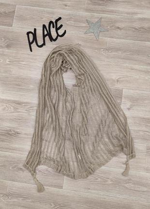 Шарф женский стильный льняная паутина