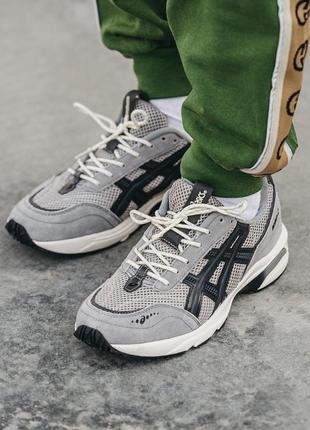 Мужские замшевые кроссовки asics gel-1090v2 grey