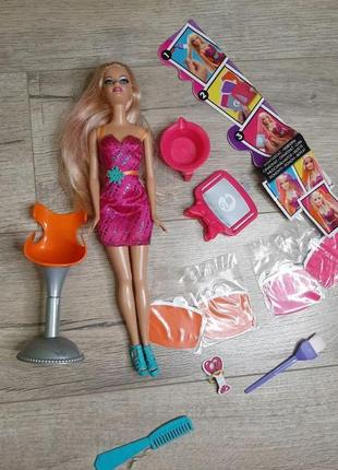 Студия для окрашивания волос барби barbie mattel