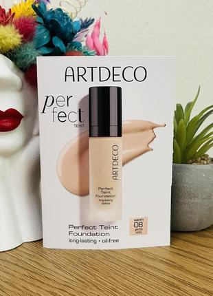 Оригинальный пробник 08 gentle ivory artdeco perfect teint foundation тональный крем