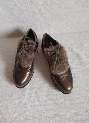 Как новые! очень красивые туфли на шнуровках от bel &amp; bo р. 39.3 фото