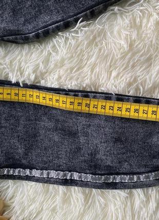 Джинсы темные потертые джинсовые брюки на девочку6 фото