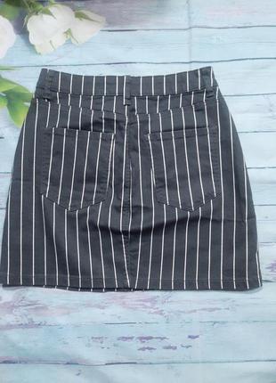 Короткое полосатая юбка / короткая юбка в полоску stradivarius2 фото