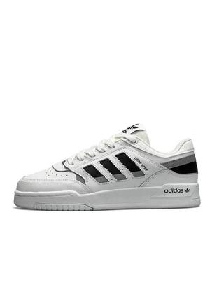 Мужские кроссовки adidas originals drop step white black