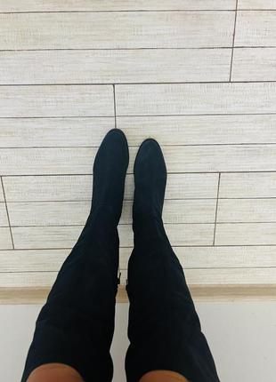 Роскошные кожаные замшевые сапоги ботфорты taurus италия3 фото