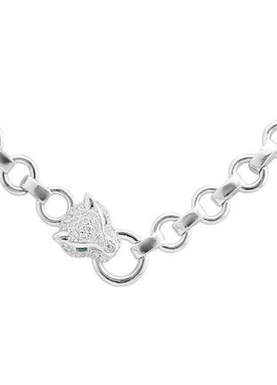 Серебряное колье ogosilver с фианитами, вес изделия 31,62 гр (60001910) 450500 размер