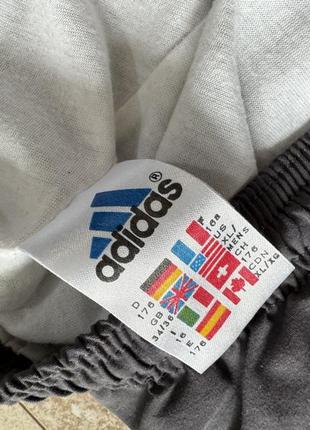 Винтажные плащевые джоггеры adidas3 фото