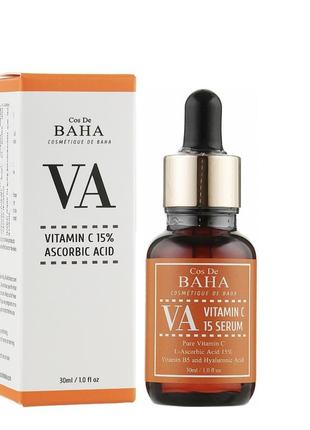 Сироватка з вітаміном c для вирівнювання тону cos de baha va vitamin c 15% serum (va) 30 мл